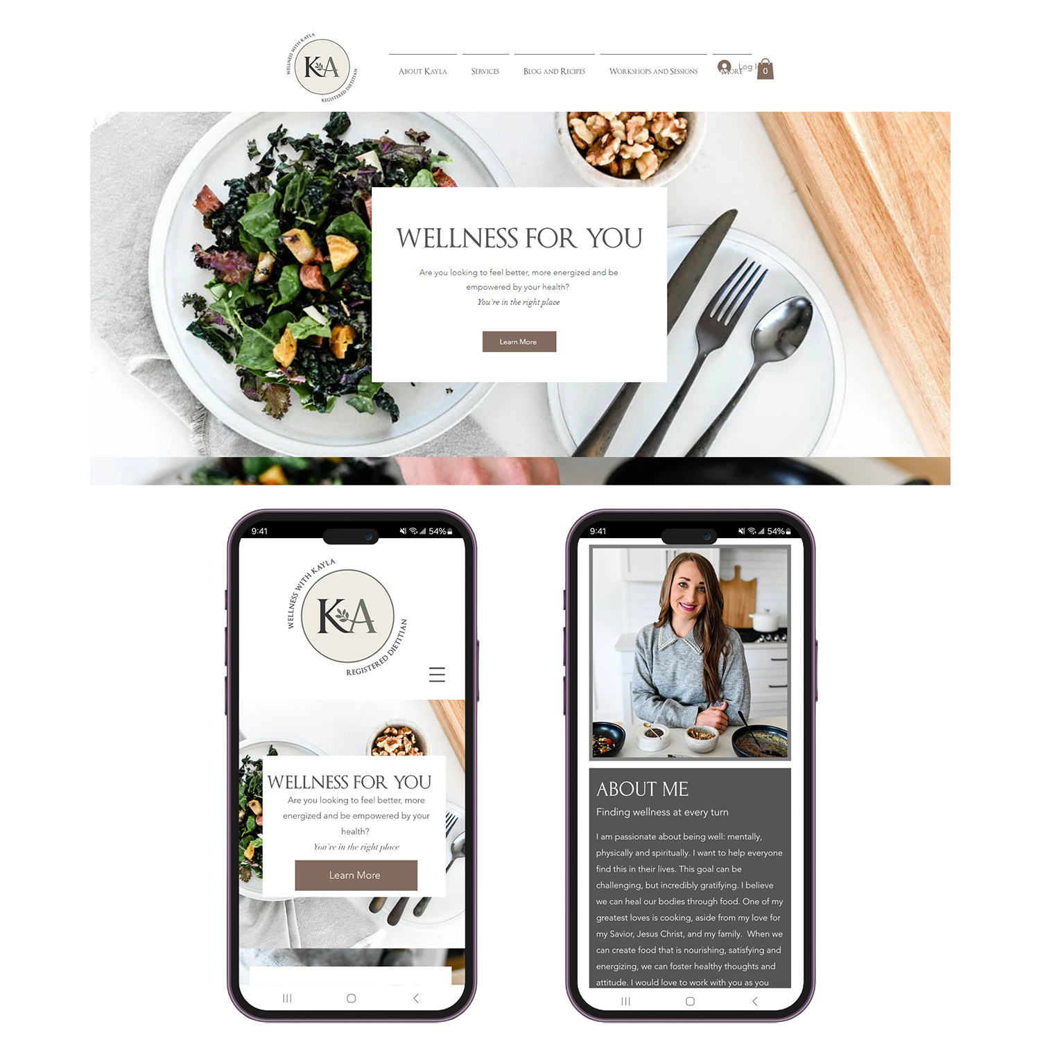 Wellness With Kayla Branding Preview