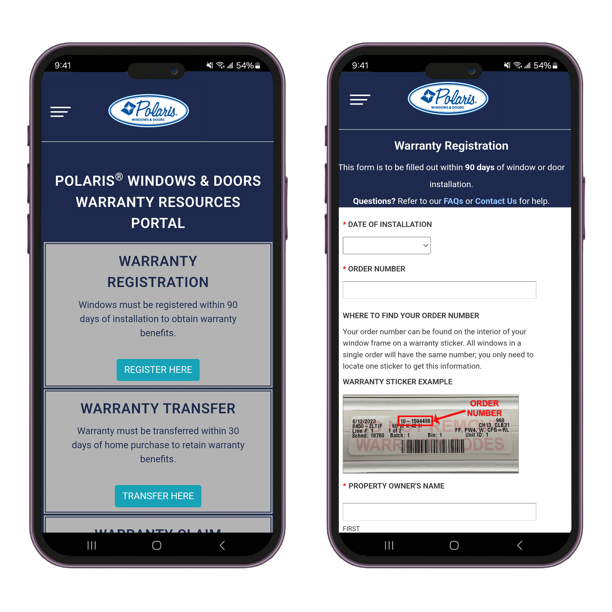 Digital Warranty Portal Preview